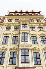 Historische, wiederaufgebaute Barockbauten in der Altstadt zu Dresden