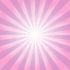 Abstract background. Stars Fireworks. Pink-Violet rays and stars background. Vector 