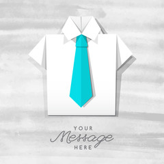 origami shirt with tie