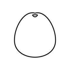 Pomelo icon, outline style