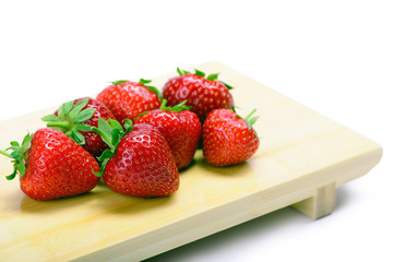 Strawberries isolated on a white