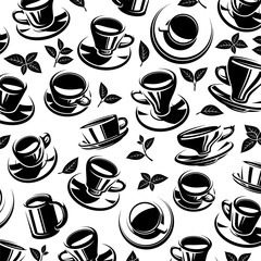 Tea background. Vector