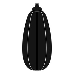 Zucchini vegetable icon, simple style