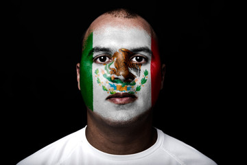 Man with Mexico flag