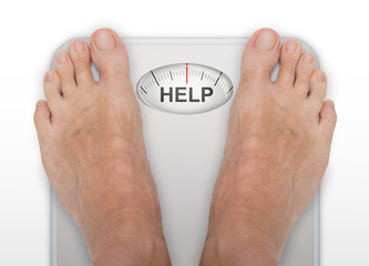 Person Standing On Weighing Scale - Persona in piedi sulla bilancia