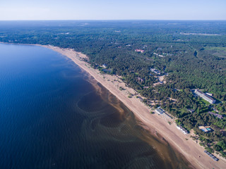Koh Phangan coast aerial view