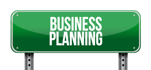 business planning street sign concept