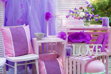 Beautiful decor for a summer party