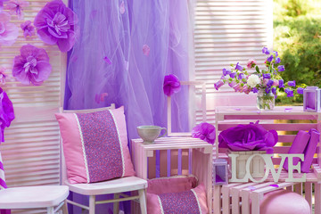 Beautiful decor for a summer party