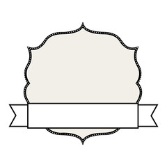 badge with ribbon isolated design 