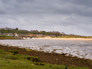 Fototapeta na wymiar The coast and beach at Lossiemouth, Morray Firth, Scotland, UK,