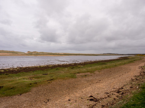 The coast and beach at Lossiemouth, Morray Firth, Scotland, UK,