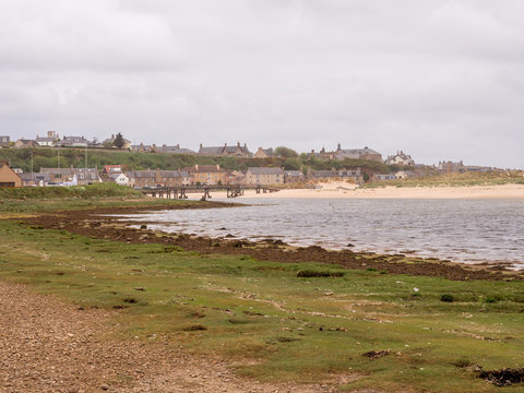 The coast and beach at Lossiemouth, Morray Firth, Scotland, UK,