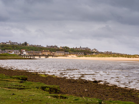 The coast and beach at Lossiemouth, Morray Firth, Scotland, UK,