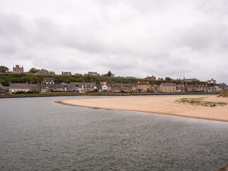 Village and beach at Lossiemouth, Morray Firth, Scotland, UK,