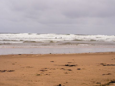 Beautiful golden sands at Lossiemouth beach, Lossiemouth, Morray Firth, Scotland, UK,