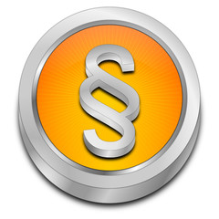 Law paragraph button - 3D illustration