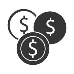 Money design. coin icon. Flat and isolated illustration