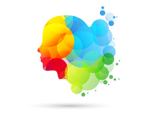 fantasia, testa, colori © xyz+