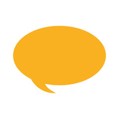 bubble design. communication icon. Flat and isolated illustratio