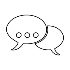 chat symbol  isolated icon design