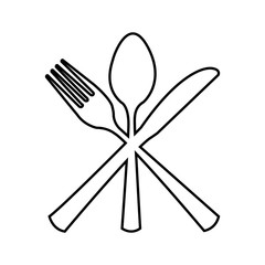table cutlery  isolated icon design