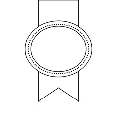elegant badge isolated icon design