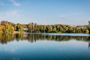 Le lac du Parc de la Tête d'Or à Lyon