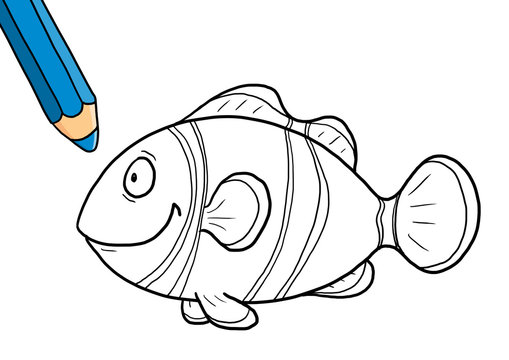 Ausmalbild Clownfisch