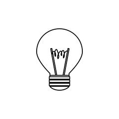 light bulb , Vector illustration over white background