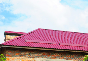Metal Roofing with roof protection from snow board, snow guard 
