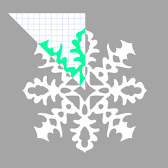 Stencil ornament for hand made snowflake. 