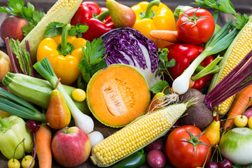 Fresh fruits and vegetables