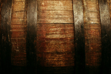 Barrel texture - old beer barrel close-up