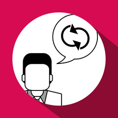 Communication design. Media icon. Flat illustration, vector grap