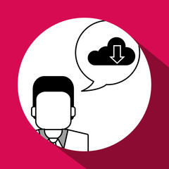 Communication design. Media icon. Flat illustration, vector grap