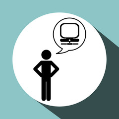 Communication design. Media icon. Flat illustration, vector grap