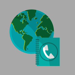 Communication design. Media icon. Flat illustration, vector grap