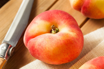 Raw Organic Donut Saturn Peaches
