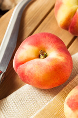 Raw Organic Donut Saturn Peaches