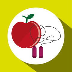 Healthy lifestyle design. bodycare icon. flat illustration, vect