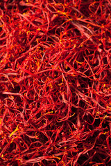 Fototapeta premium Raw Organic Red Saffron Spice