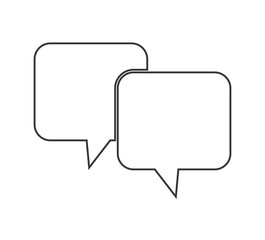 Naklejka premium simple bubble design. communication concept. silhouette illustra