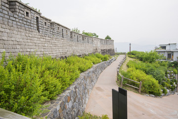 Seoul fortress on naksan mountain