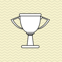 Winner design. Success icon. Flat illustration, vector graphic
