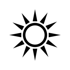 Sun design. isolated weather icon. vector graphic
