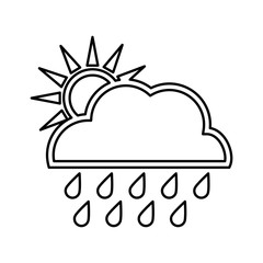 Sun design. isolated weather icon. vector graphic