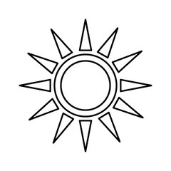 Sun design. isolated weather icon. vector graphic