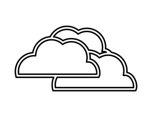 cloud design. isolated weather icon. vector graphic