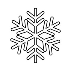 Obraz premium Snow design. isolated snowflake icon. vector graphic